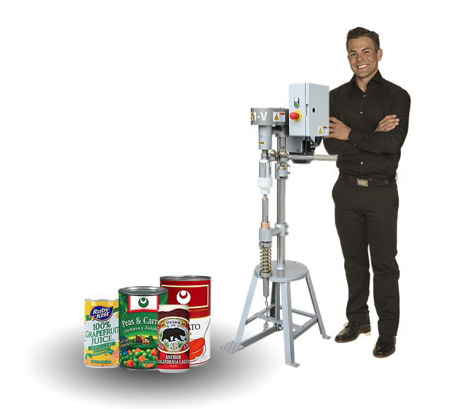 hombre Cerradora de latas | Cerradora de botes | JK Somme S1 manual can seamer